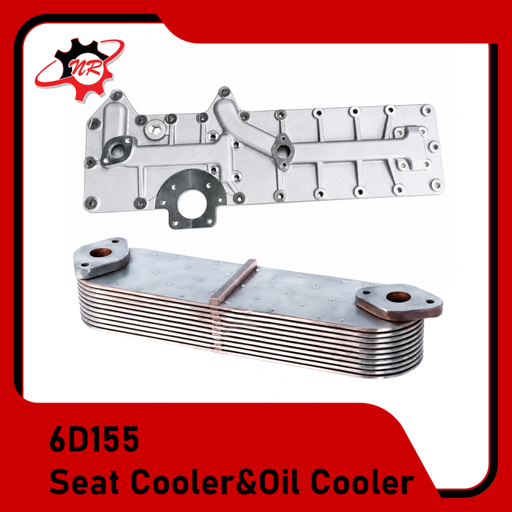 Komatsu-Engine-Parts-6D155-Seat-CoolerOil-Cooler